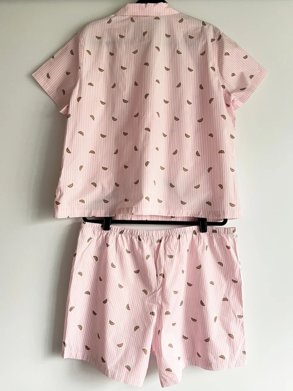 Brooks Brothers Women’s Pink White Striped Watermelon Print Pajama Set XL NWOT - Picture 3 of 9